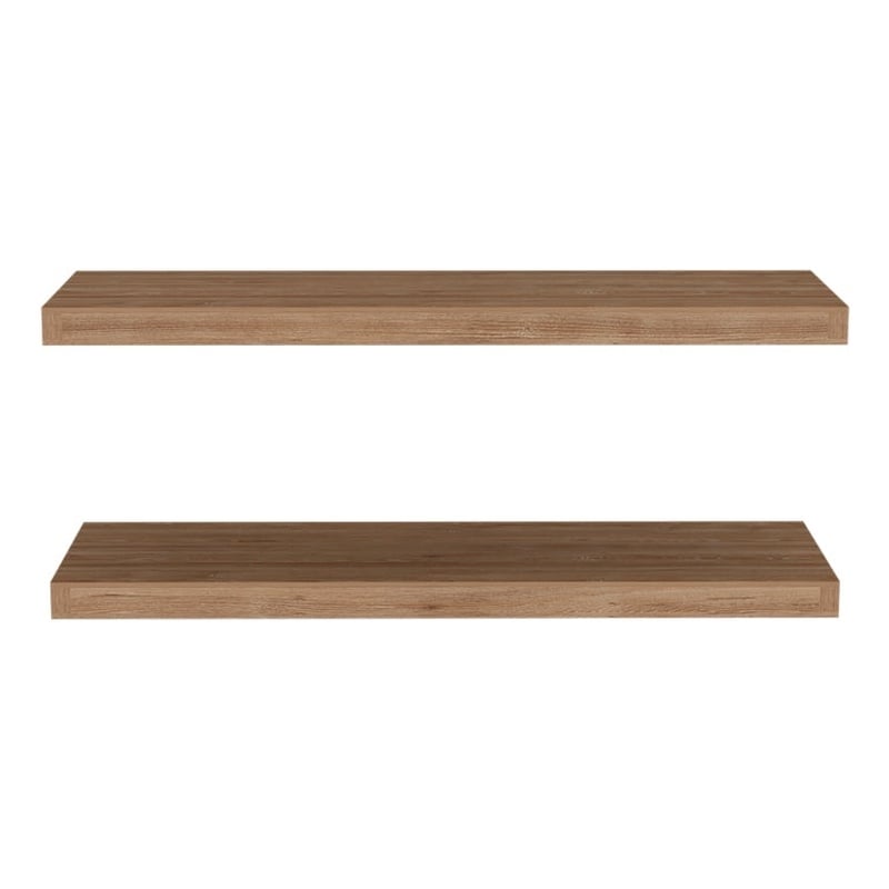 Double Floating Shelf Dallas Living Room Pine