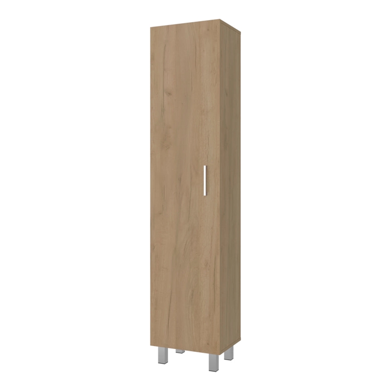 Hudson Storage Cabinet with Shelves and Doors Engineered Wood Organizer for Living Room or Kitchen Beige