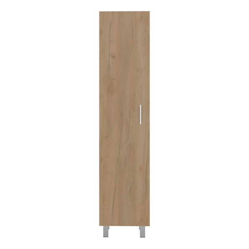 Hudson Storage Cabinet with Shelves and Doors Engineered Wood Organizer for Living Room or Kitchen Beige
