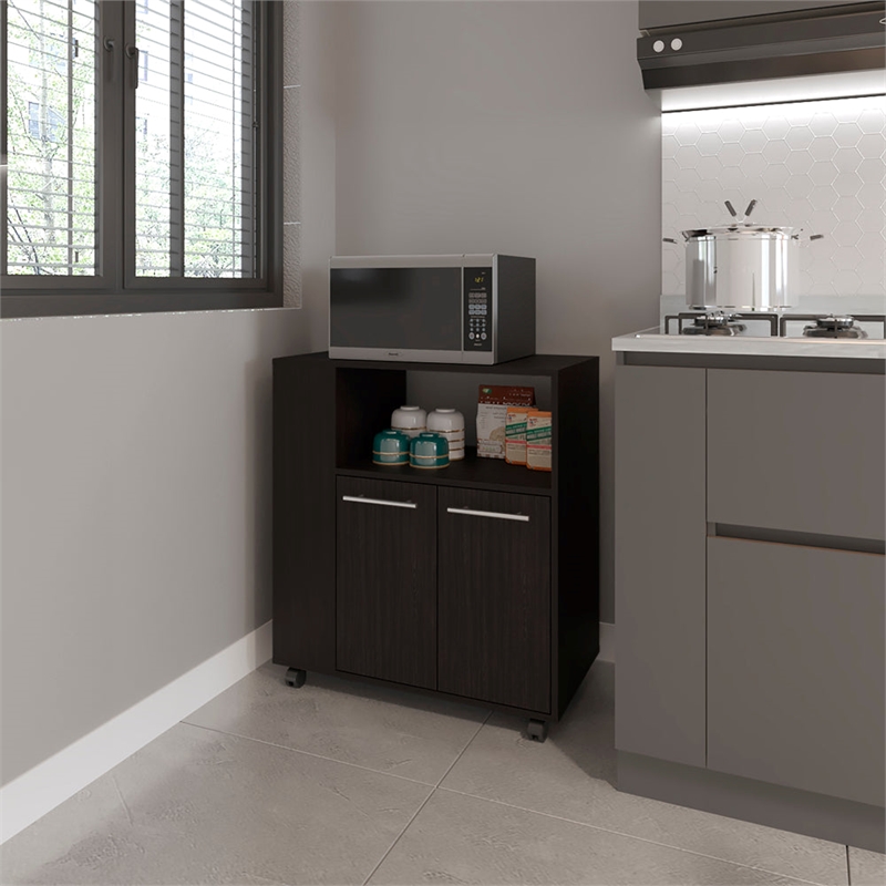 Bethesda Kitchen Cart Kitchen Black
