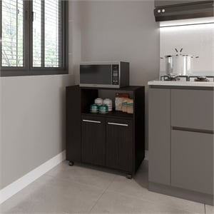 Bethesda Kitchen Cart Kitchen Black