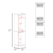 Maplewood Closet Slim Bedroom White