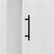 Wood Closet Wardrobe with Mirror White Armoire Wardrobe Closet with Hanging Rods