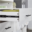 Wood Closet Organizer System 3 Shelf Towers White Closet System with 2 Drawers