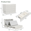 Livelylodge Solid Wood Murphy Bed with Drawers 2 USB&Charging Ports White Color
