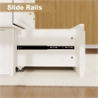 Livelylodge Solid Wood Murphy Bed with Drawers 2 USB&Charging Ports White Color