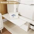 Livelylodge Solid Wood Murphy Bed with Drawers 2 USB&Charging Ports White Color