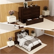 Livelylodge Solid Wood Murphy Bed Cabinet Storage Drawer Brownish Yellow Color