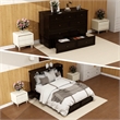 Livelylodge Full Solid Wood Murphy Bed Cabinet Storage Drawer Ebony Wood Color