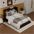 Livelylodge Full Solid Wood Murphy Bed Cabinet Storage Drawer Ebony Wood Color