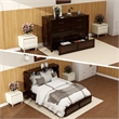 Livelylodge Solid Wood Murphy Bed Cabinet Storage Drawer Brownish Red Color