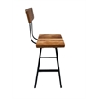 Square Flat Seat Brewster Bar Stool Swiveling - Counter Height