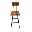 Square Flat Seat Brewster Bar Stool Swiveling - Counter Height