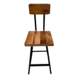 Square Flat Seat Brewster Bar Stool Swiveling - Counter Height