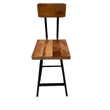 Square Flat Seat Brewster Bar Stool Non Swiveling - Bar Height