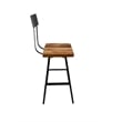 Square Flat Seat Brewhause Bar Stool Swiveling - Bar Height