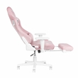 Techni Sport - Velvet Gaming Chair with Footrest - Pink