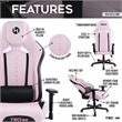 Techni Sport Echo 2.0 Pink Gaming Chair