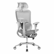 Techni Sport Ergonomic Mesh Office Chair with 5D Armrests & Footrest Gray