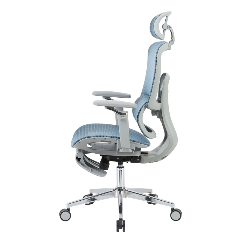 Techni Sport Ergonomic Mesh Office Chair with 5D Armrests & Footrest Teal