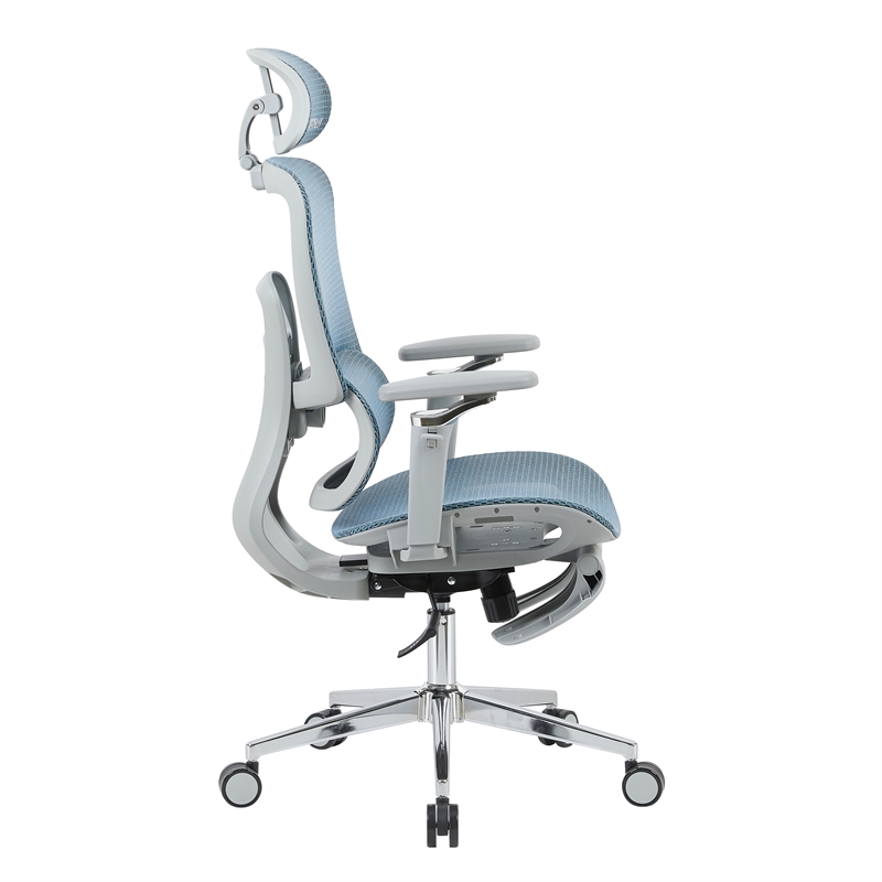Techni Sport Ergonomic Mesh Office Chair with 5D Armrests & Footrest Teal