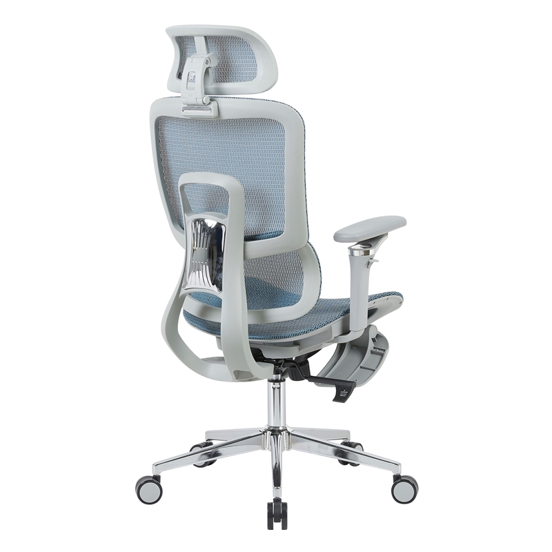 Techni Sport Ergonomic Mesh Office Chair with 5D Armrests & Footrest Teal