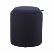 Storage Ottoman with Reversible Wooden Tray Top - Black