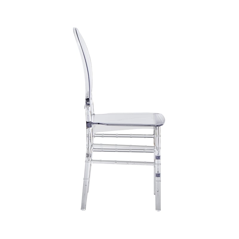 Techni Home Stackable Ghost Style Clear Acrylic Event Chairs - Set of 2