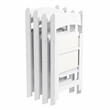Techni Home 4-Pack White Resin Folding Chairs with Padded Seat