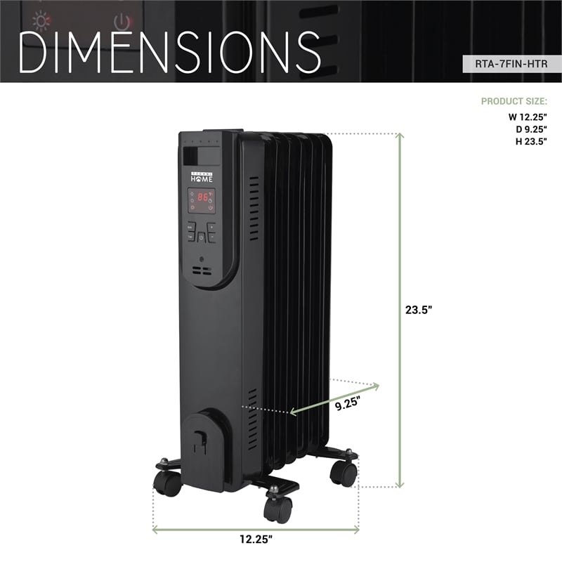 Techni Home Oil-Filled Radiator Space Heater