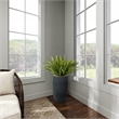 Orchid Foliage in Black Ribbed Nell Planter