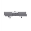 Glide Coffee Table with sliding top in Natural finish