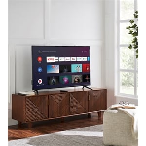 Linear Solid Wood 68&quot TV Stand for TVs up to 78&quot