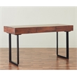 Glide 58-inch Office Writing Desk in Dark Walnut finish