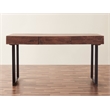 Glide 58-inch Office Writing Desk in Dark Walnut finish