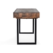 Glide 58-inch Office Writing Desk in Dark Walnut finish