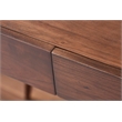 Glide 58-inch Office Writing Desk in Dark Walnut finish