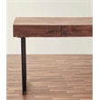 Glide 58-inch Office Writing Desk in Dark Walnut finish