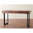 Glide 58-inch Office Writing Desk in Dark Walnut finish