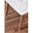 Nero white authentic marble rectangle coffee table