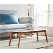 Nero white authentic marble rectangle coffee table