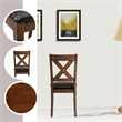 Clara Stylish and Functional 7 Piece Solid Wood Dining Room Set in Espresso