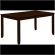Eva 7 Piece Solid Wood Dining Set with Table and 6 Chairs in Espresso