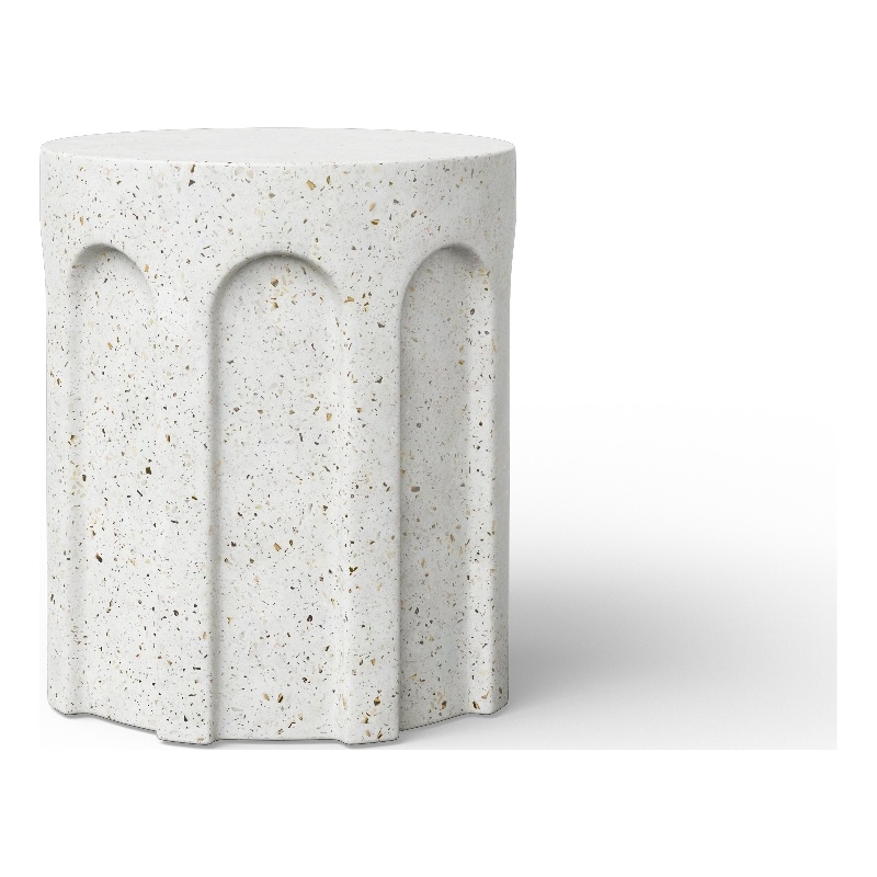 Urbia Mixx Atlas Stool in Ivory Terrazzo