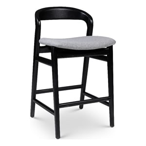 Urbia Furniture Brazilian Velma Counter Stool in Essence Grey Seat Ebano Frame