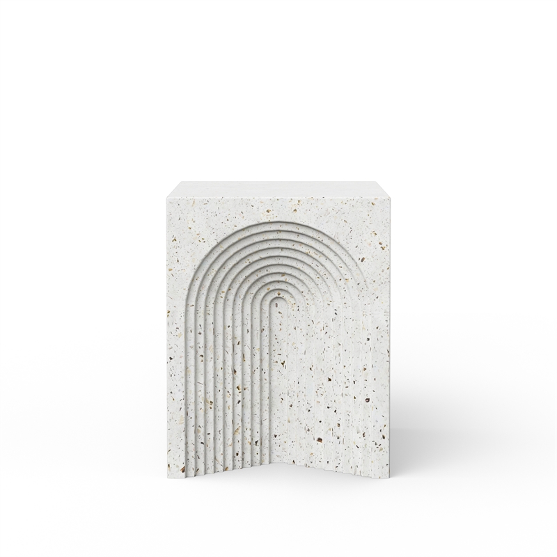 Urbia Mixx Orion Stool in Ivory Terrazzo