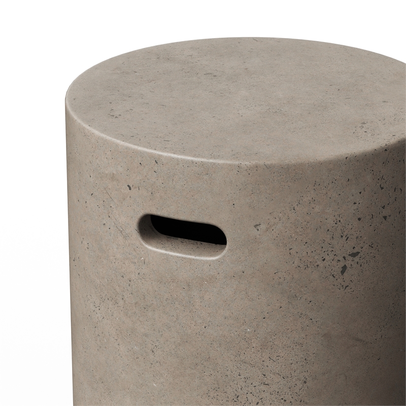 Urbia Mixx Cylinder Stool in Dark Gray