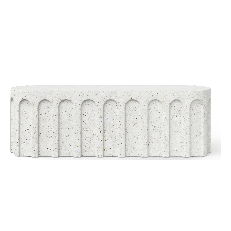 Urbia Mixx Atlas Bench in Ivory Terrazzo