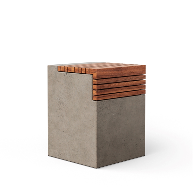 Urbia Mixx Stecca Cascata Stool in Dark Gray