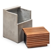 Urbia Mixx Stecca Cascata Stool in Dark Gray